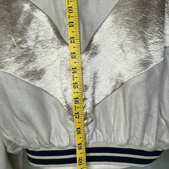 Free People Starshine Quarter Zip Jacket in Ivory Combo XS - Picture 15 of 15